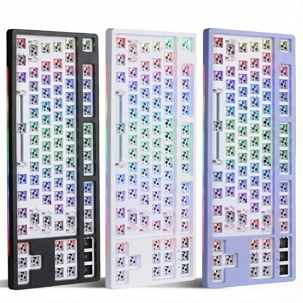 독거미 키보드 몬스타기어 닌자87프로 화이트 베어본