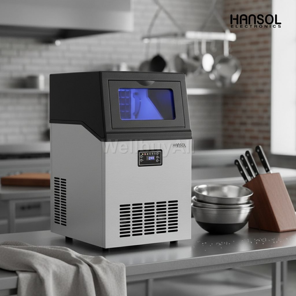 사각얼음 아이스메이커 35kg surface material: Brushed stainless stee